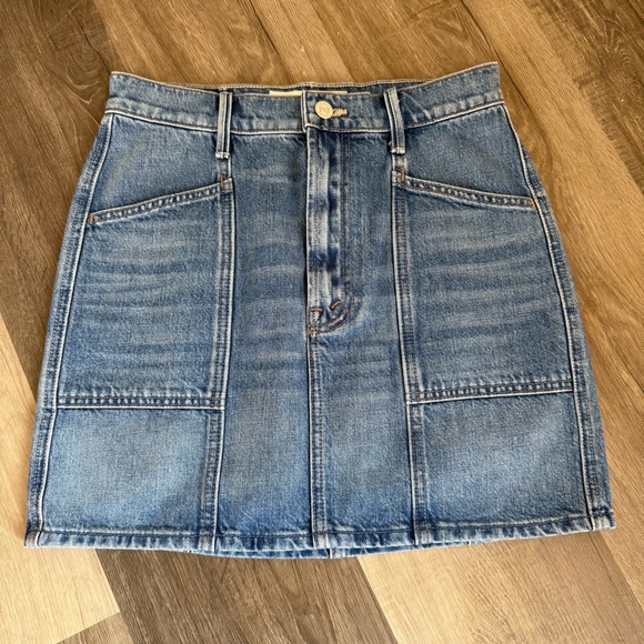 Mother The Lineup Swooner Mini Skirt 26 - Picture 2 of 10